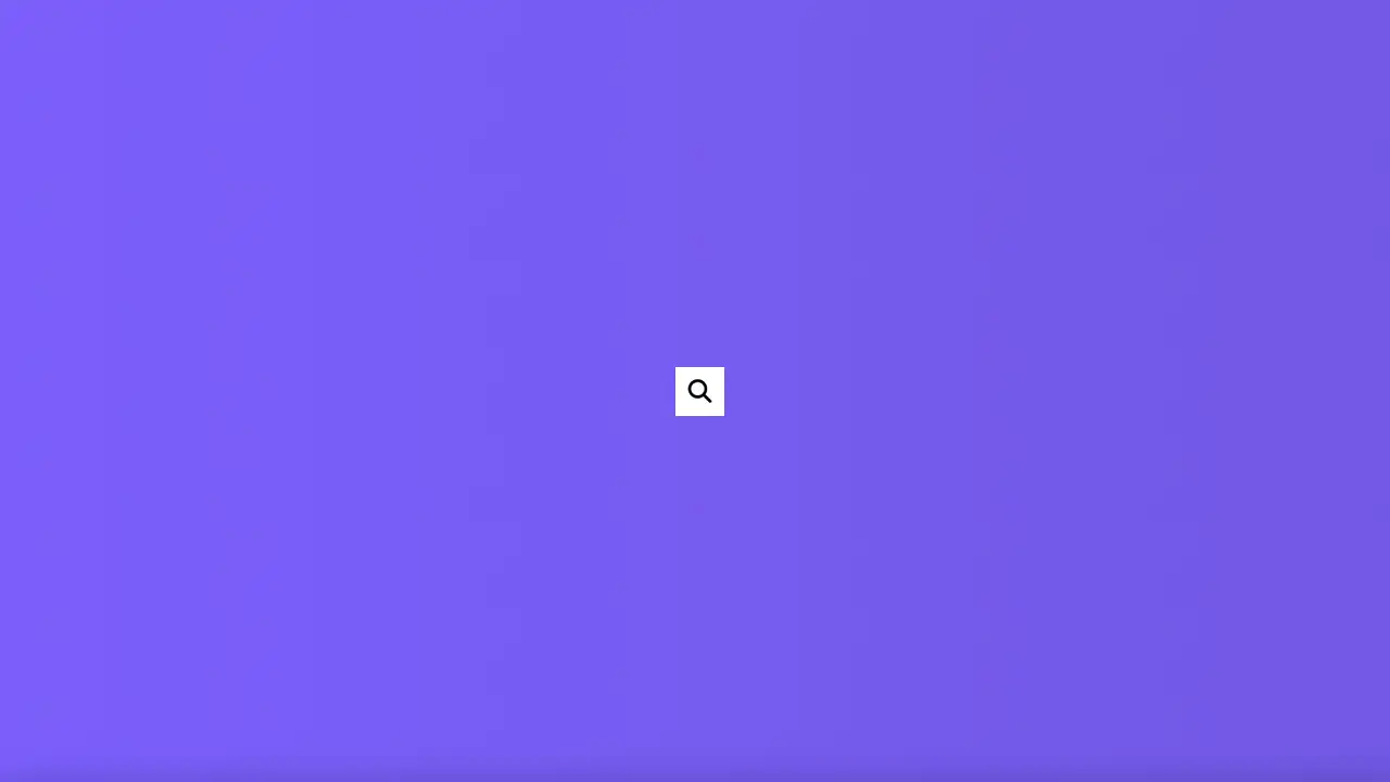 Hidden Search Widget